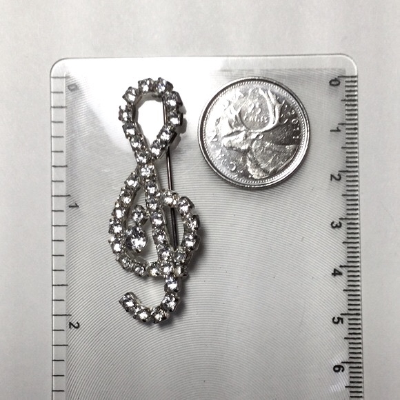 Vintage Treble Clef/Music Brooch - Picture 4 of 4
